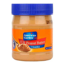 AMERICAN GARDEN PEANUT BUTTER CHUNKY 340GM 