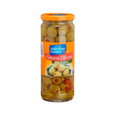 AMERICAN GARDEN GREEN OLIVES STUFFED 450GM 