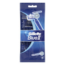 GILLETTE BLUE II DISPOSABLE RAZORS 5'S 