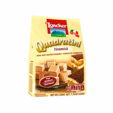 LOACKER QUADRATINI TIRAMISU 220GM 