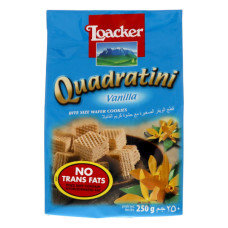 LOACKER QUARDATRINI VANILLA WAFER BITES 250GM 