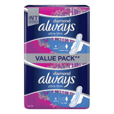 ALWAYS DIAMOND ULTRA THIN EXTRA LONG 12 PADS 