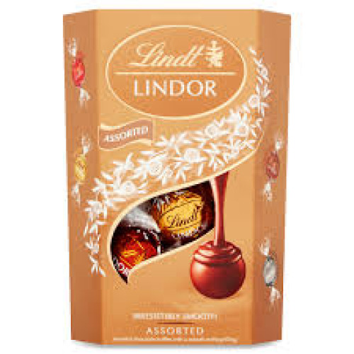 LINDT LINDOR CORNET ASTD 137GM