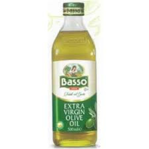 BASSO PURE OLIVE OIL PET BOTTLE 500ML