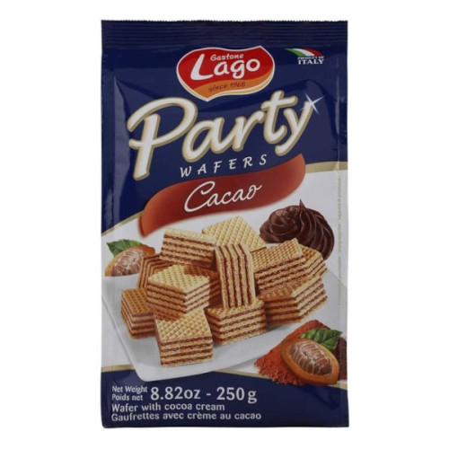LAGO PARTY WAFERS CACAO 250GM 