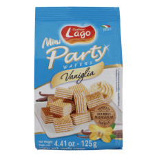 LAGO MINI PARTY WAFERS VANILLA CREAM 125GM 