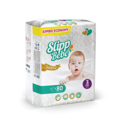 SLIPP BEBE BABY DIAPERS MIDI 4-9KG 80-S 