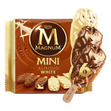 MAGNUM ICE CREAM MINI ALMOND WHITE 345ML 