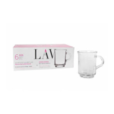 LAV GLASS MUG 6PCS SET ADA415-TKY1085