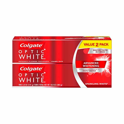 COLGATE TOOTHPASTE OPTIC WHITE 2 X 5OZ 