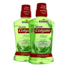 COLGATE PLAX MOUTHWASH TEA FRESH 2 X 500ML 