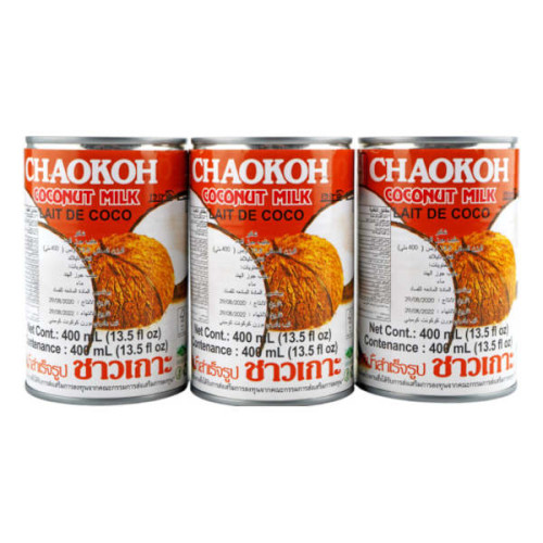 CHAOKOH COCONUT MILK 3 X 400ML 