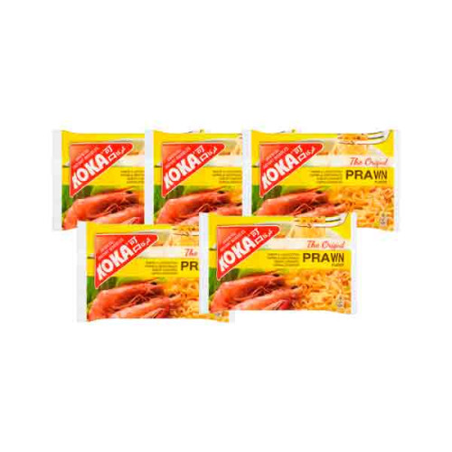KOKA INSTANT NOODLES PRAWN 5 X 70GM 
