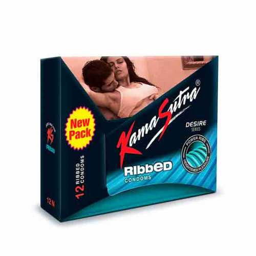 KAMASUTRA CONDOMS RIBBED 12S 