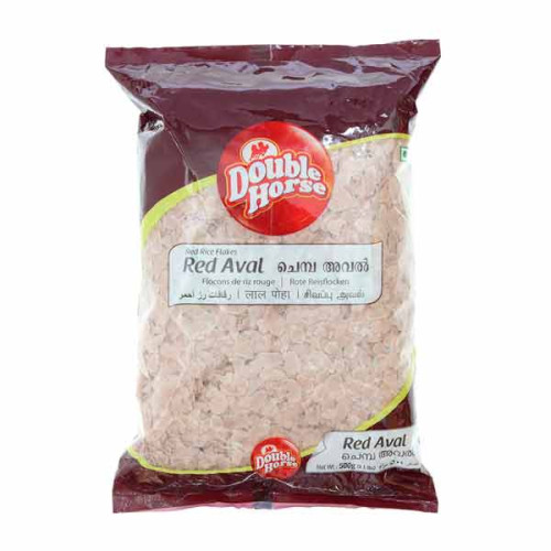 DOUBLE HORSE RED RICE FLAKES THICK 500GM 