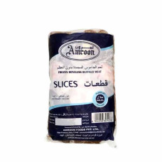 AMROON FROZEN BUFFALO MEAT BONELESS SLICE 900GM 