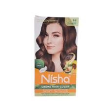 NISHA CREME HAIR COLOR 60GM + 60ML DARK BROWN
