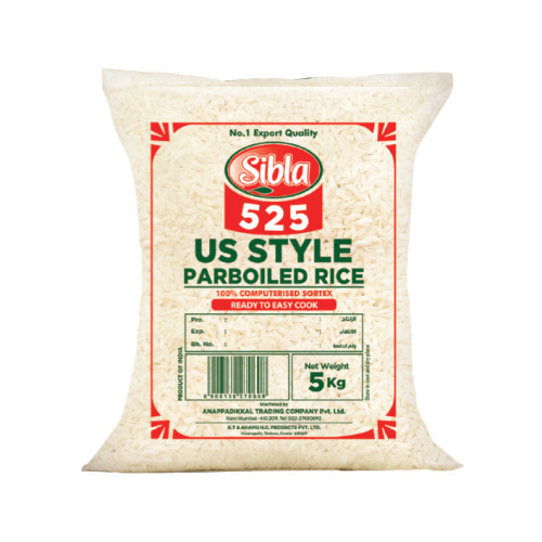 SIBLA 525 US STYLE PARBOILED RICE 5KG