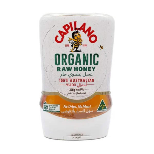 CAPILANO ORGANIC RAW HONEY 340GM 