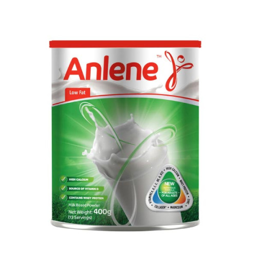 ANLENE LOW FAT HIGH CALCIUM MILK POWDER 400GM 